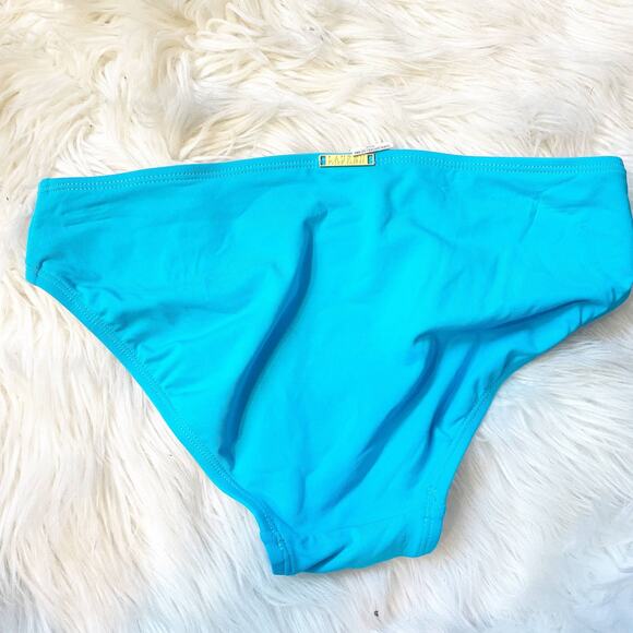5/$25 Ralph Lauren Teal Blue Bikini Bottom Size 4 - Picture 2 of 5
